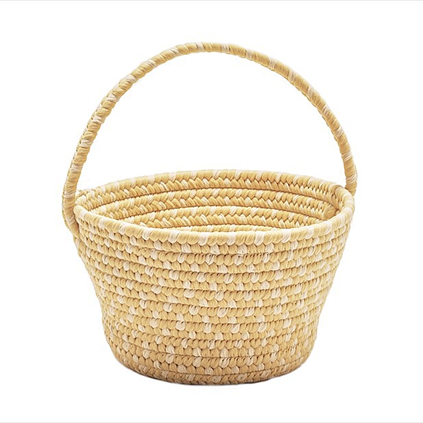 Colonial Mills EB47A008X007 Easter Spring Mix Basket Yellow 8x12x7